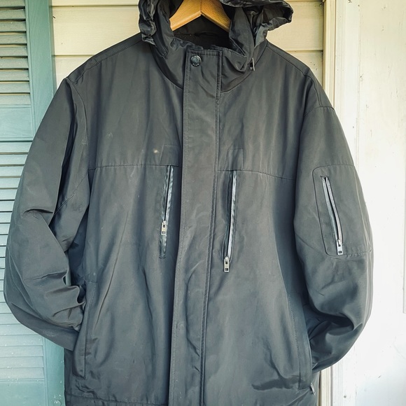 Mens Michael Kors zip out lining insulated jacket - Picture 4 of 9